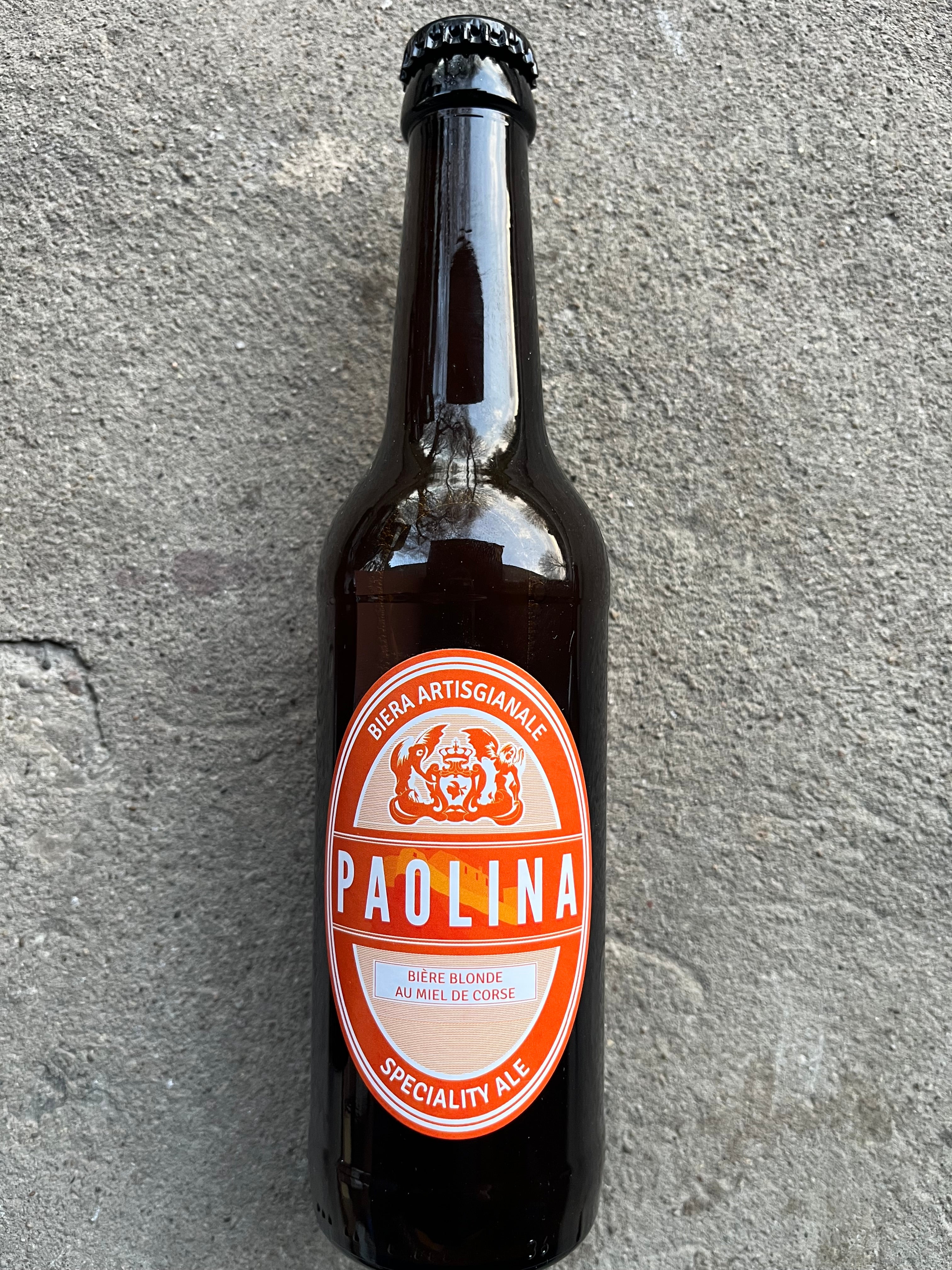 Bière Paolina blonde au miel de Corse 33Cl